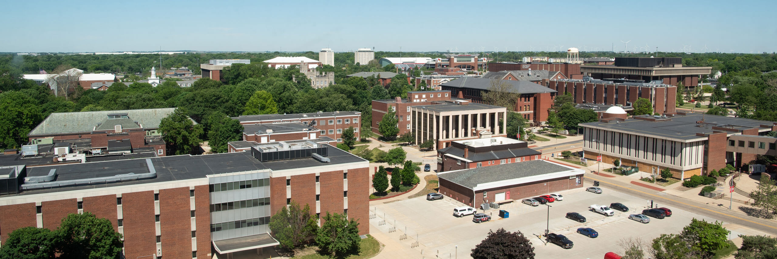 Aerial photo of campus.